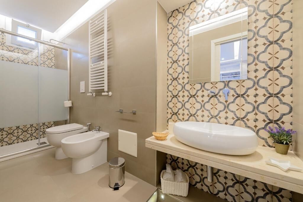 Appart'hôtel Familial, 1 grand lit et 1 canapé-lit, vue ville | Salle de bain