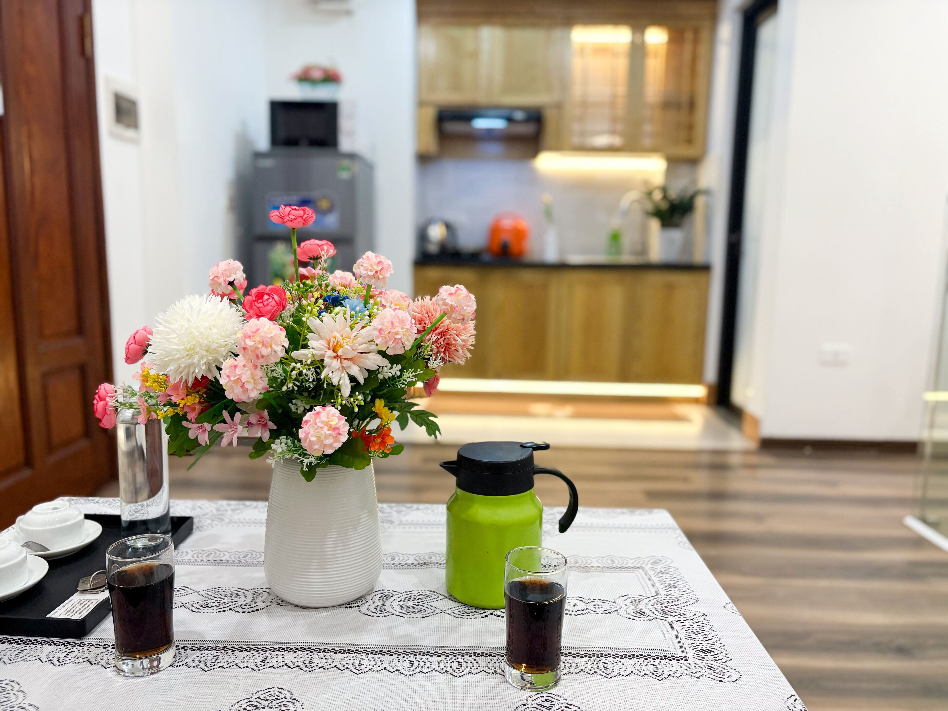 Departamento Deluxe, 1 habitación, balcón | Tabla de planchar con plancha, wifi gratis y ropa de cama 