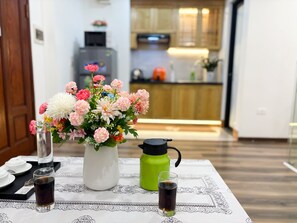 Deluxe Apartment, 1 Bedroom, Balcony | Iron/ironing board, free WiFi, bed sheets - The Bloom by Vega Hotel (Hanoi)