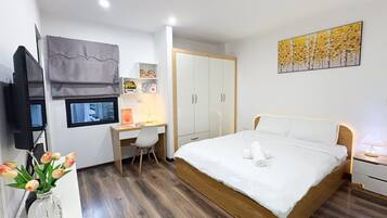 Deluxe-lejlighed - 1 soveværelse - balkon | Strygejern/strygebræt, gratis Wi-Fi, sengetøj