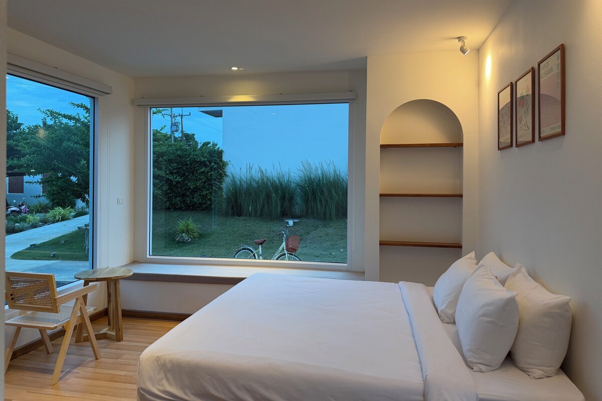 Studio de style japonais, 1 chambre, patio, vue jardin