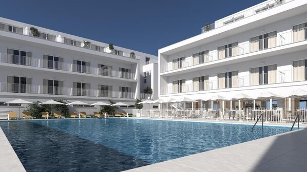 Outdoor pool, pool umbrellas, pool loungers - SH Jávea (Jávea)