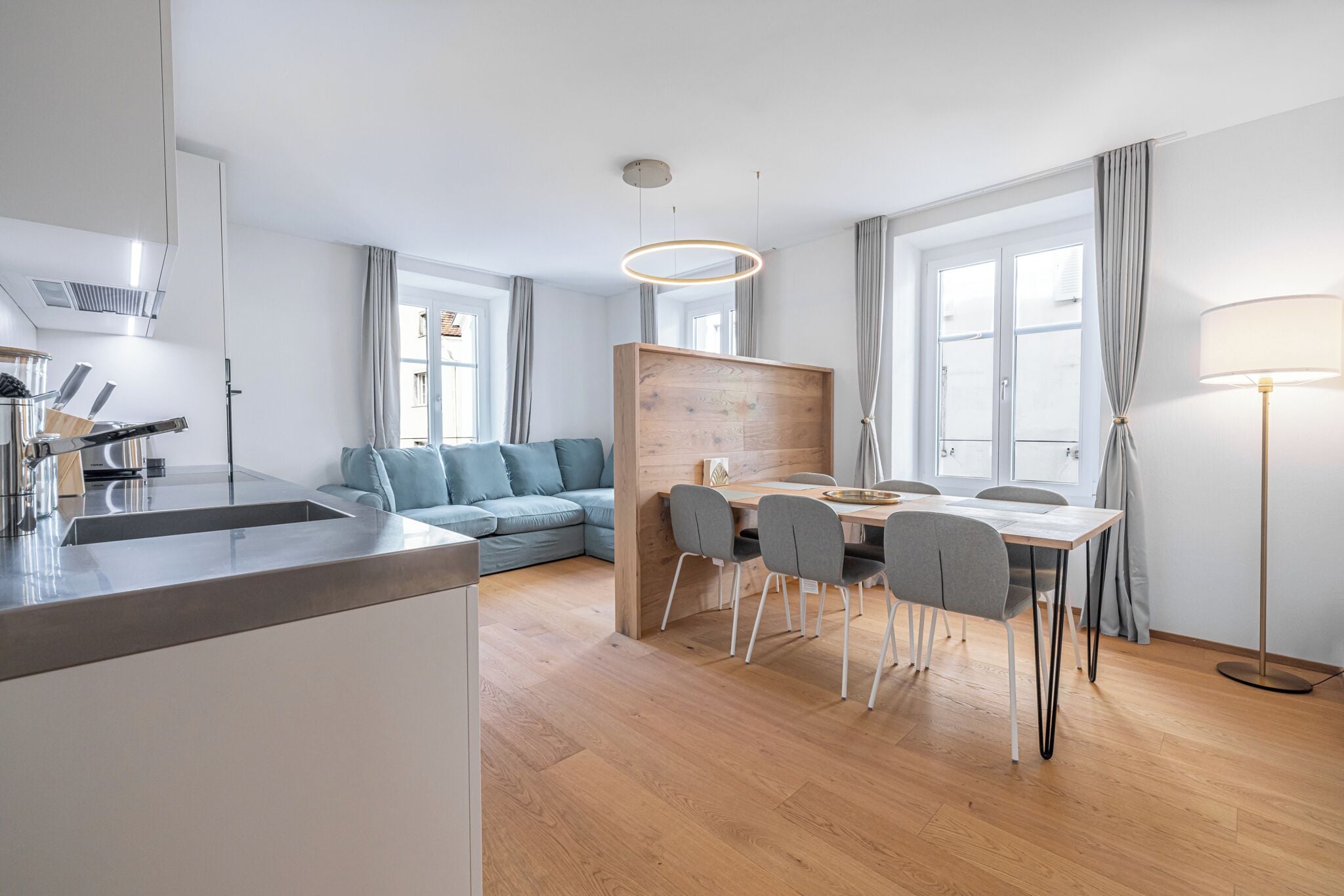 Design-Apartment, 2 Schlafzimmer, Stadtblick | Wohnbereich
