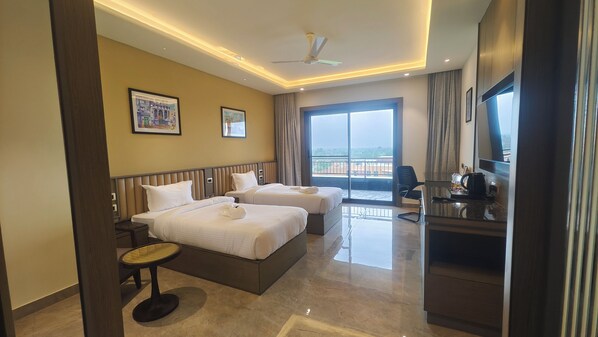 Premium Twin Room, Balcony, Garden View | In-room safe, desk, laptop workspace, iron/ironing board - Pride Resort Jodhpur (Jodhpur)