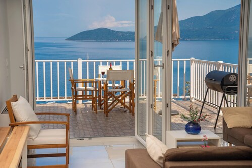 4 bedroom Kandia Villa II with pool & breathtaking sea views to the Ionian Sea