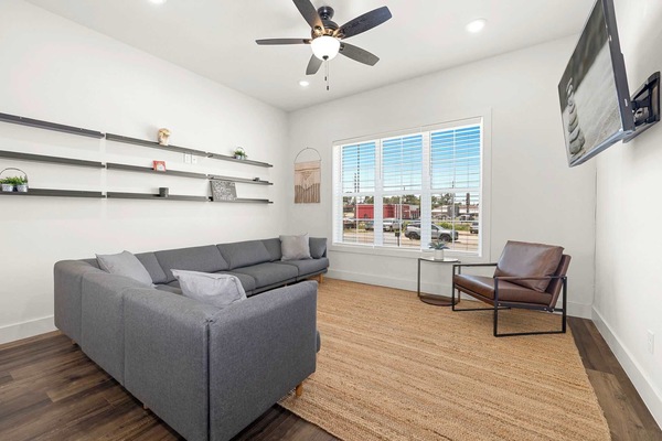 Downtown Flash is a modern 4-bedroom, 2.5 bath home with amenities for up to 12 guests!