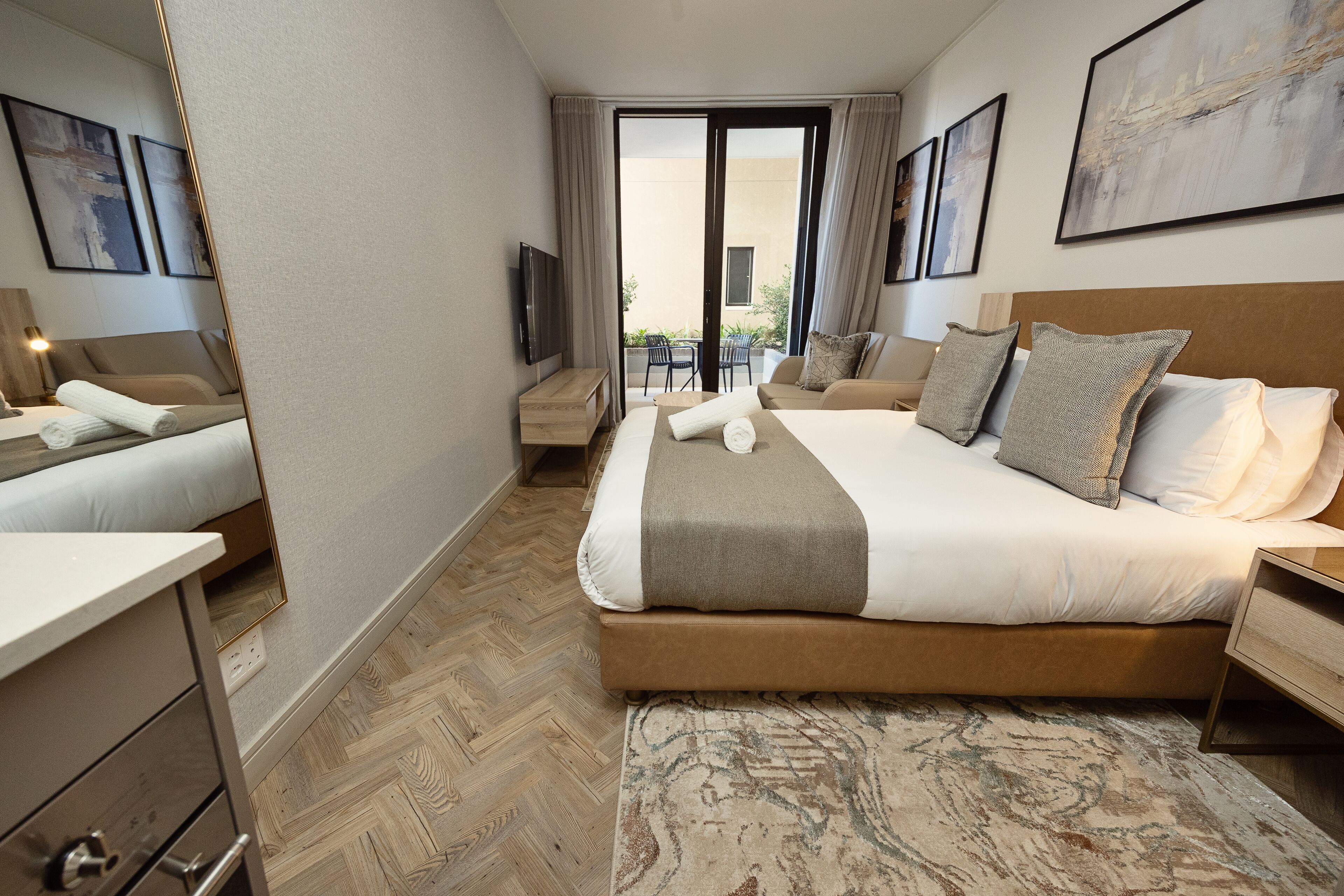 In-room safe, blackout curtains, iron/ironing board (on request)