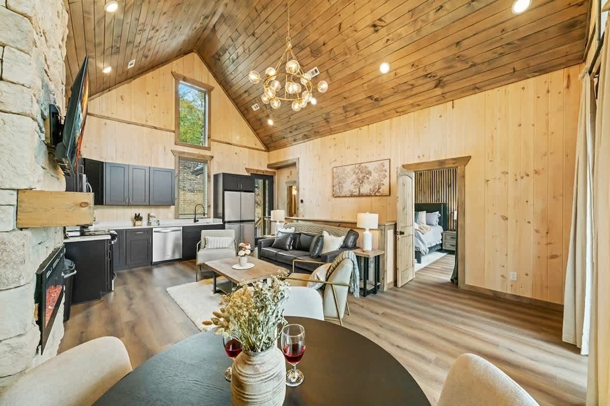 TV, fireplace, video games