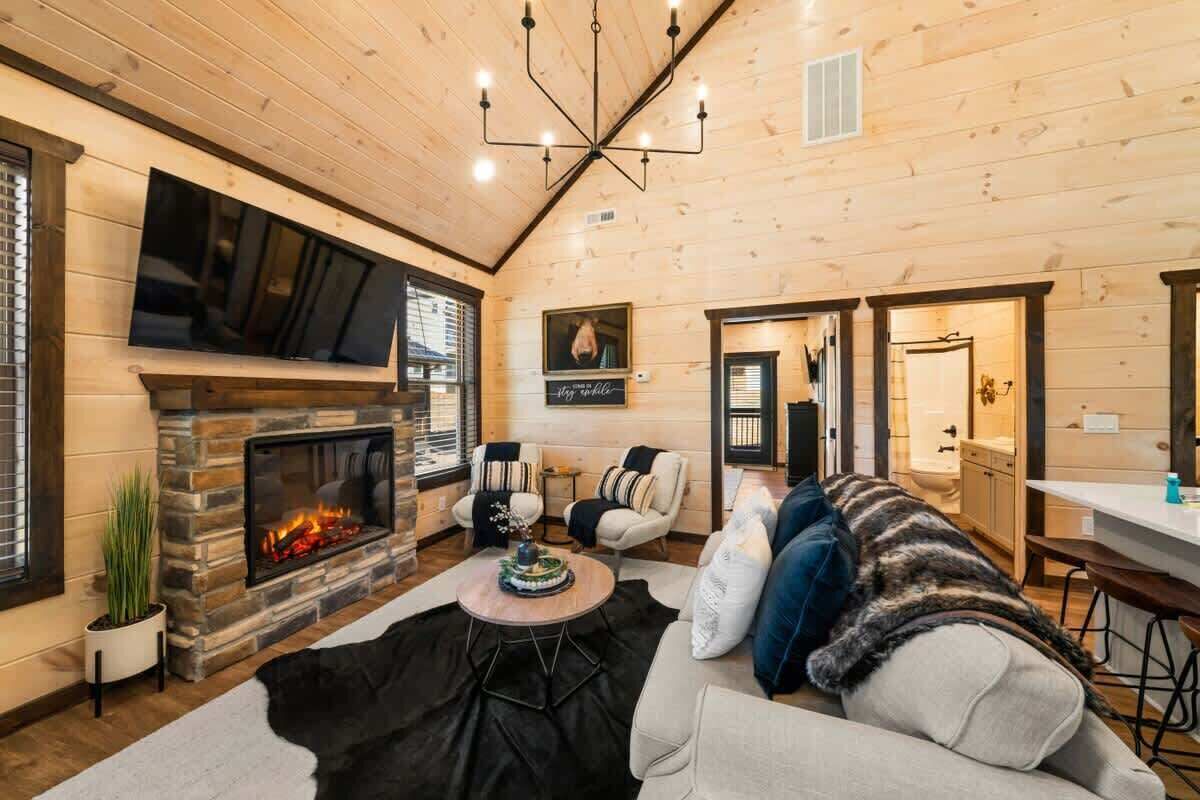 Fernseher, Kamin, Videospiele