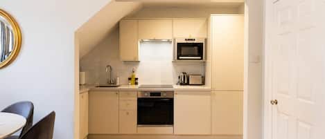 Microwave, oven, stovetop, dishwasher