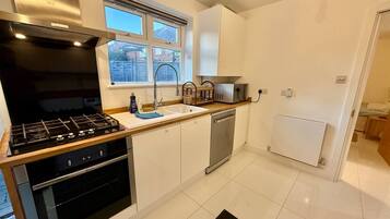 Microwave, oven, stovetop, dishwasher