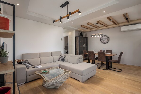 Standard Apartment, Multiple Bedrooms (Seaview Apartment Kostrena Two) | Living area | 21-inch Smart TV with digital channels - Seaview Apartment Kostrena Two (Kostrena)