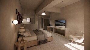 Habitación Deluxe, vista al mar | Caja de seguridad en la habitación, cortinas blackout y insonorización 