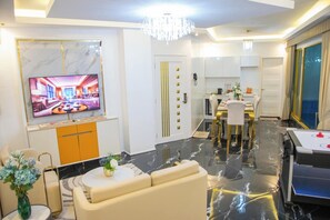 Luxury-Villa, Seeblick | Wohnbereich