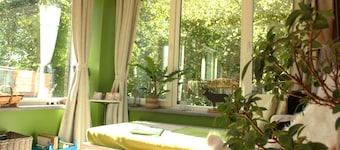 Chez Madame Irma: country house at l'Orée du bois in wooded grounds