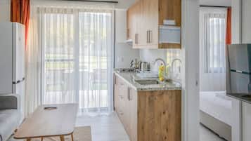 Apartment, Gartenblick | Zimmersafe, Verdunkelungsvorhänge, Bügeleisen/Bügelbrett