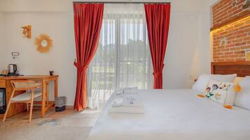 Room, Balcony, Pool View | In-room safe, blackout drapes, iron/ironing board, free WiFi