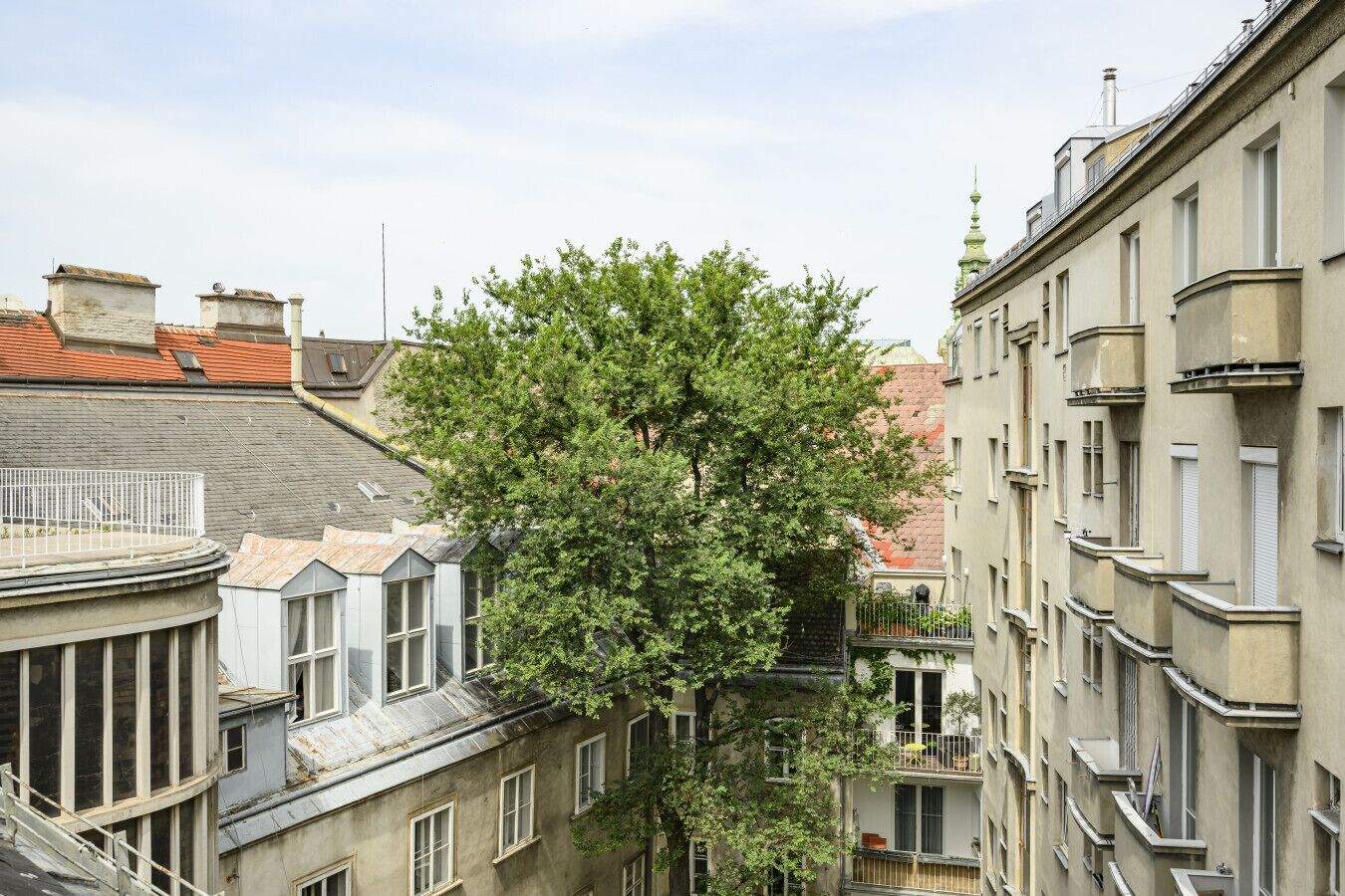 Blick von der Unterkunft