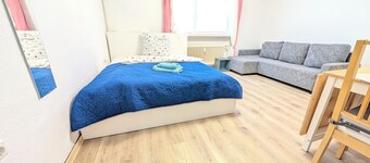 Charming 1-bedroom apartment with AC, WiFi in tranquil Walldorf