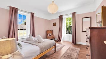 Egyptian cotton sheets, premium bedding, iron/ironing board, free WiFi