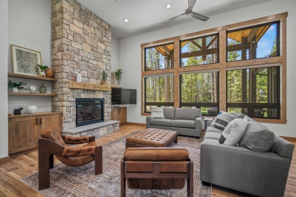 TV, fireplace, ping pong