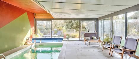 Indoor pool, a heated pool