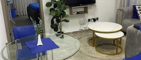 Comfort Apartment, Hill View | Living area | Flat-screen TV