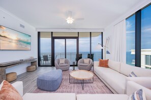 Condo, 4 Bedrooms | Living area - Phoenix Gulf Shores Ii 2001 4 Bedroom Condo (Gulf Shores)