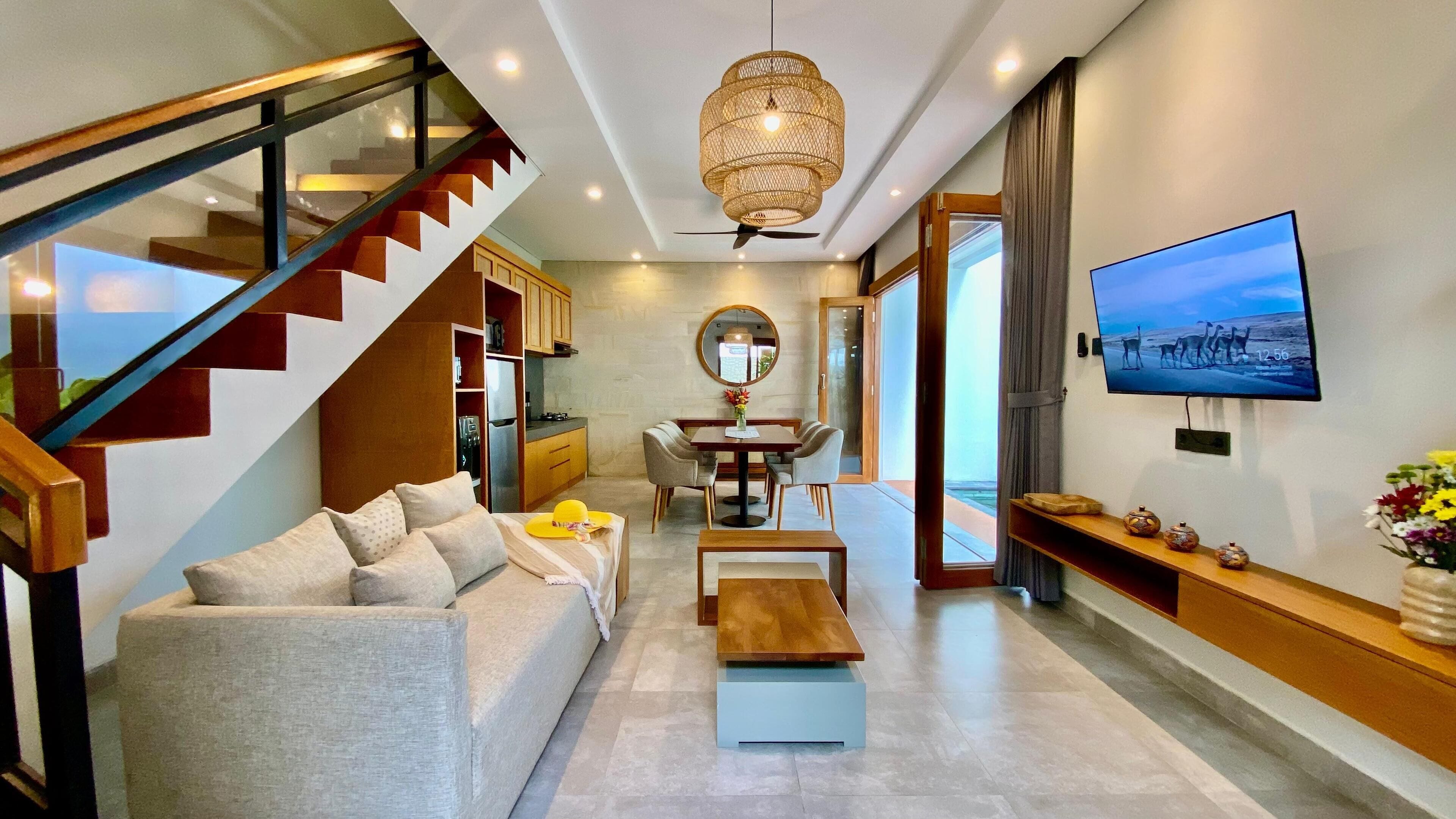 Luxury Villa, 2 Bedrooms, Private Pool | Living room