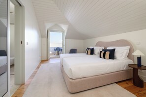 Deluxe Duplex, 2 Bedrooms, Terrace, Sea View | Premium bedding, down comforters, in-room safe, individually decorated