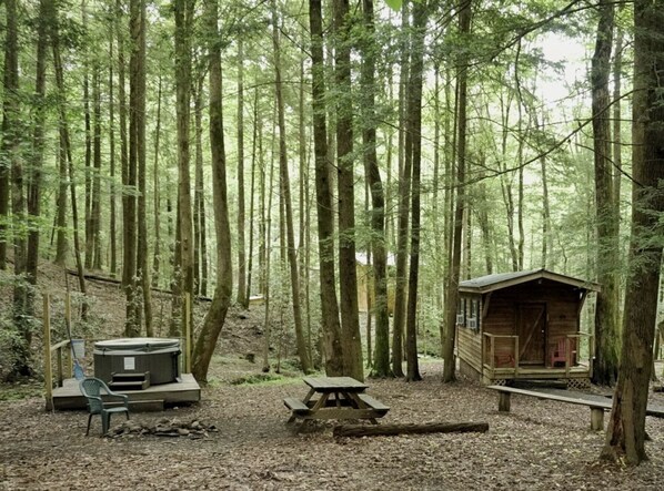 Property grounds - PINHOTI WAY Private Solo Cabin at Mulberry Gap - Right on the  Pinhoti Trail! (Ellijay)