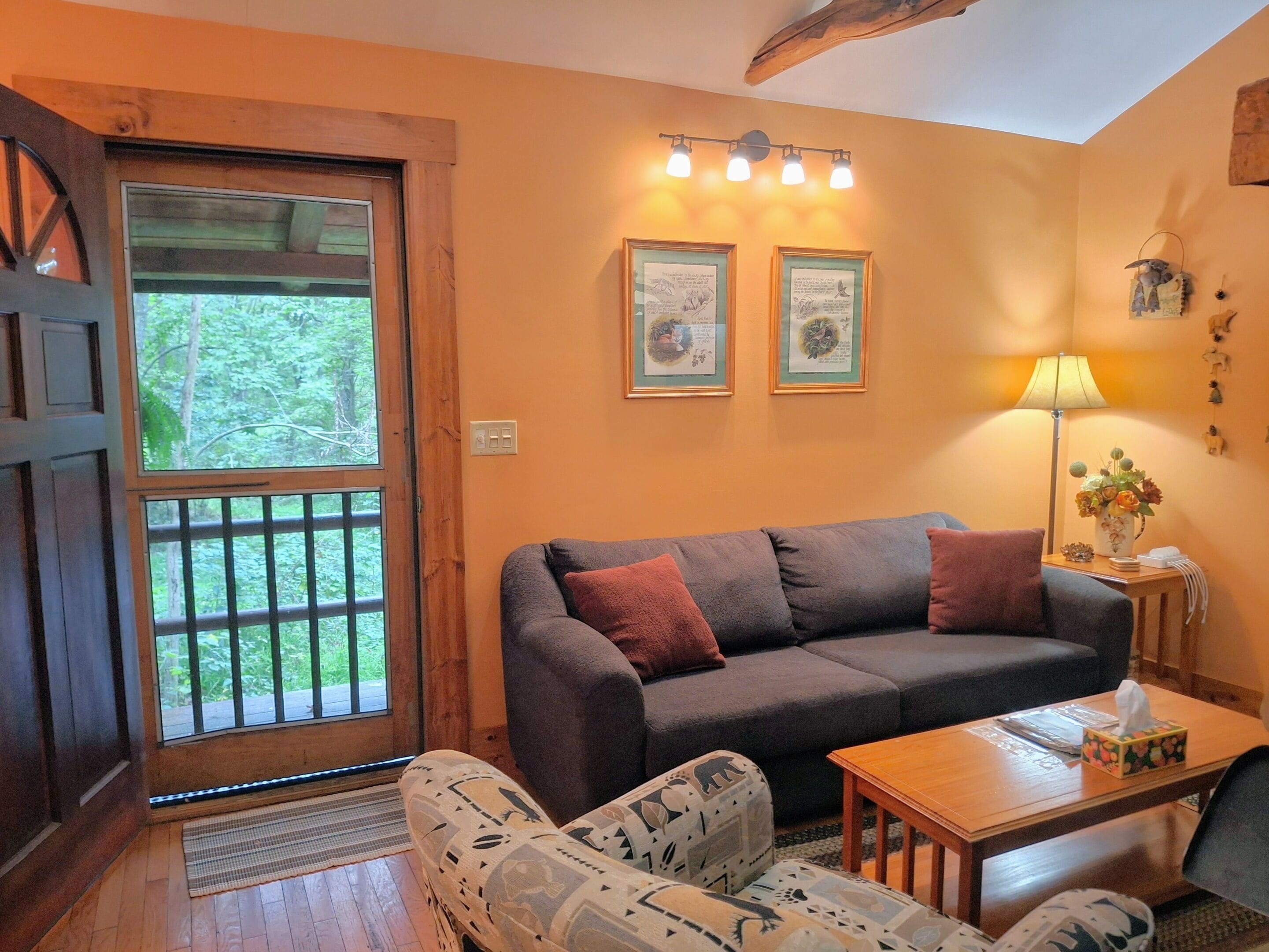 Fireplace, DVD player