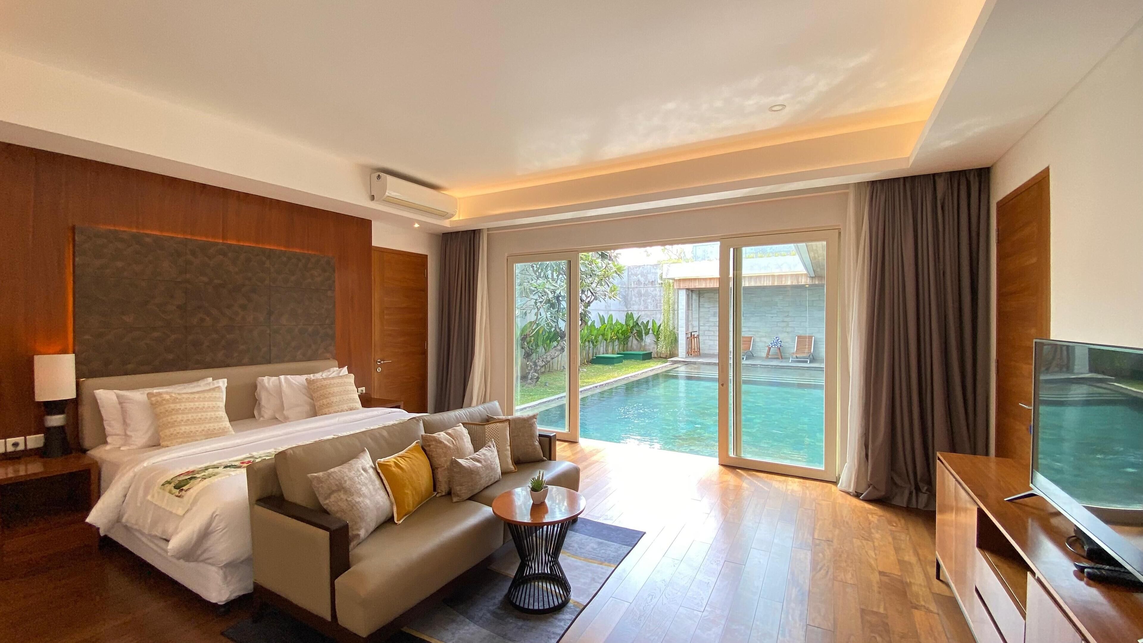Luxury Villa, 4 Bedrooms, Private Pool | Desk, laptop workspace, iron/ironing board, cots/infant beds