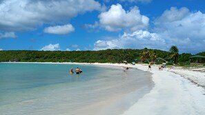 Sun-loungers, beach towels