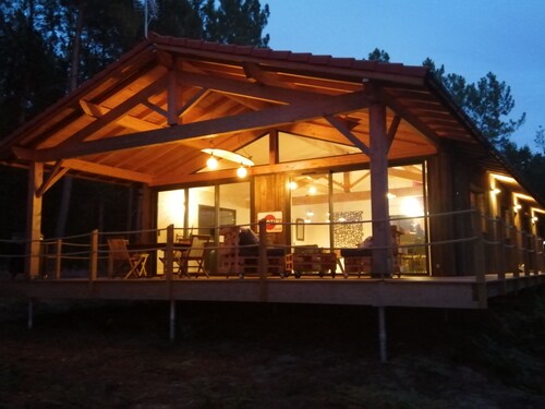 House on stilts, in the forest 4 km from the beach