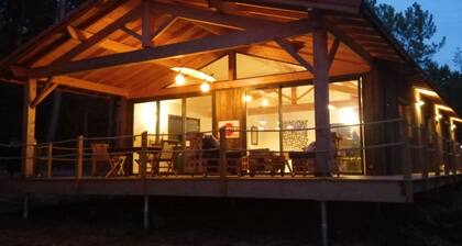 House on stilts, in the forest 4 km from the beach