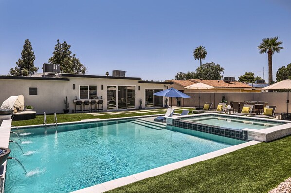 Pool - Modern Desert Getaway w/ Pool, Spa & Tesla Charger (Phoenix)