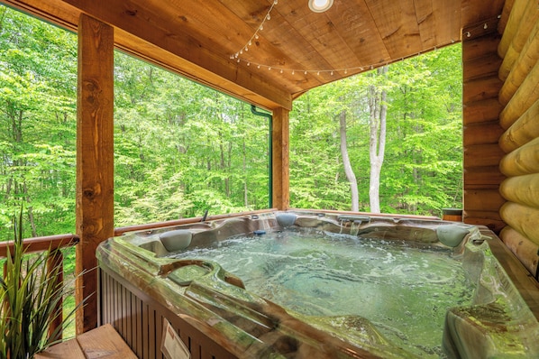 Bain à remous extérieur