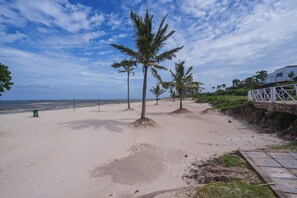 Accommodatie ligt op het strand