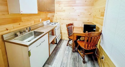Charming 2-bedroom pet friendly cottage, right by ferry in Mackinaw City.