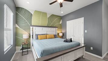 5 bedrooms, iron/ironing board, travel crib, WiFi