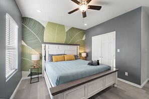 5 bedrooms, iron/ironing board, travel crib, WiFi