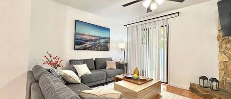 TV connectée, cheminée