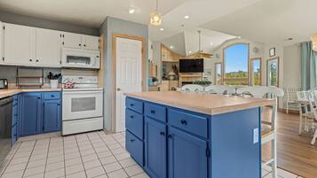 Microwave, oven, stovetop, dishwasher