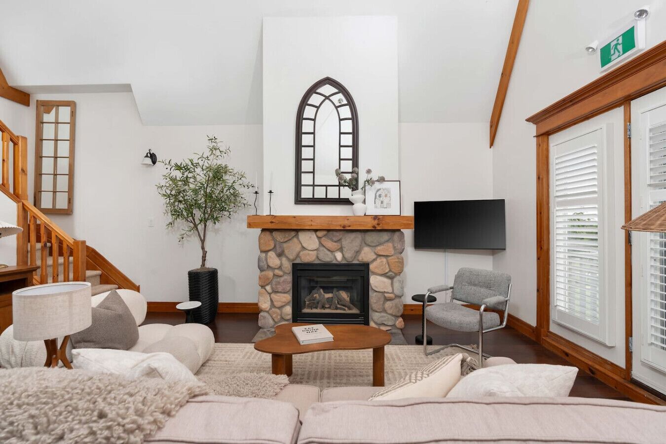 TV connectée, cheminée