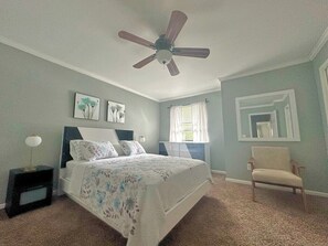 2 bedrooms, iron/ironing board, WiFi, bed sheets