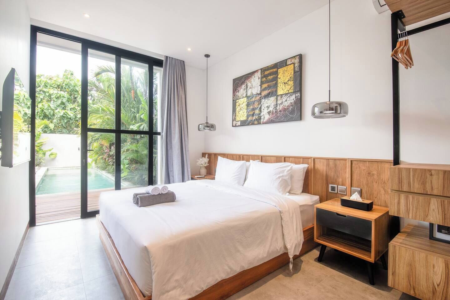 2 habitaciones, tabla de planchar con plancha y wifi gratis 