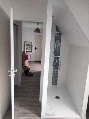 Shower, hair dryer, towels, toilet paper - Chambre en Brière with jacuzzi near Guérande (Saint-Lyphard)