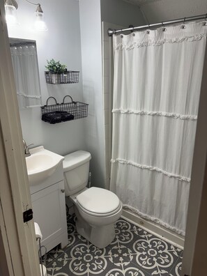 Towels, soap, toilet paper