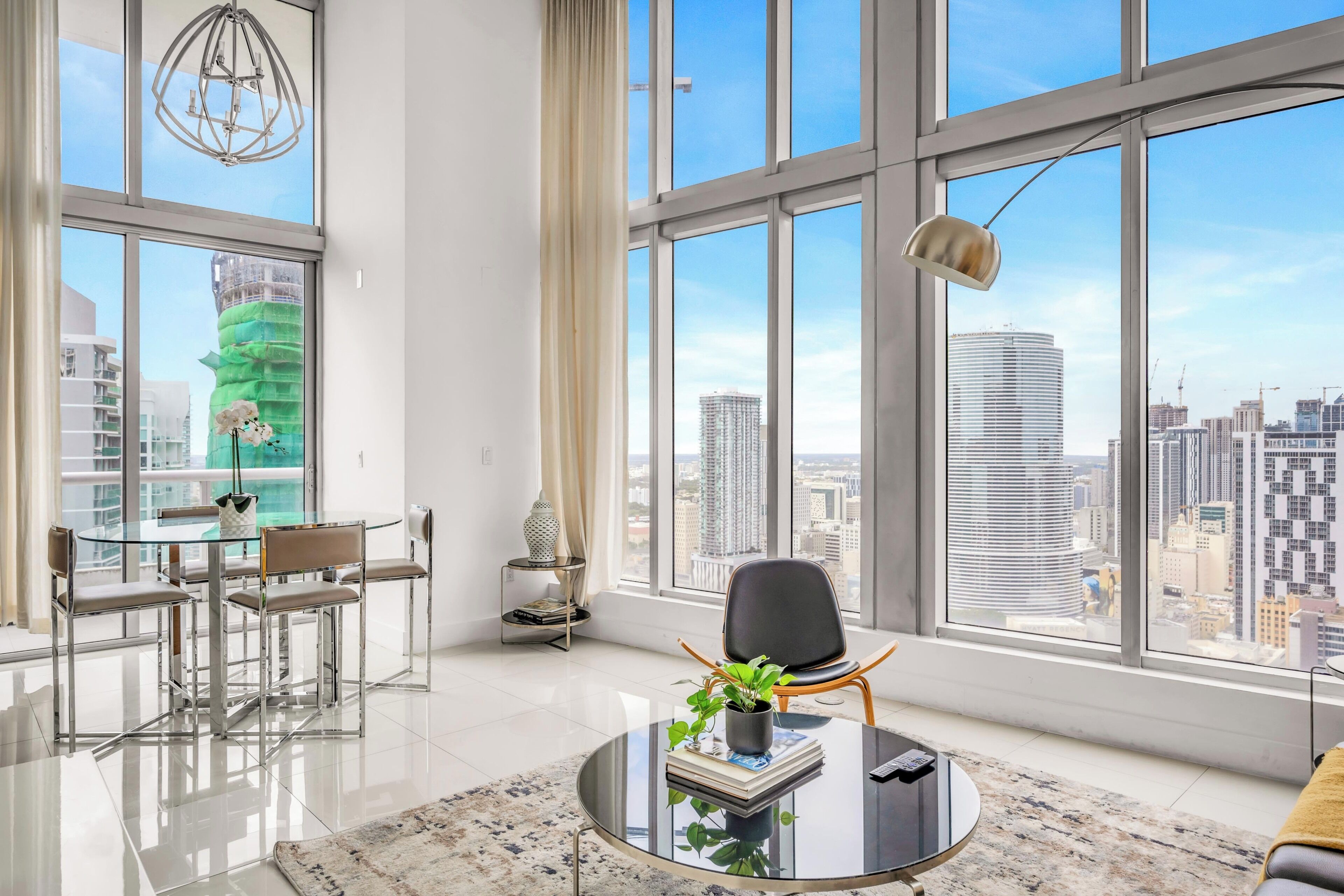 Superior Apartment, 2 Bedrooms, Private Pool, Ocean View | Living area | 150-inch Smart TV with satellite channels, Netflix, streaming services